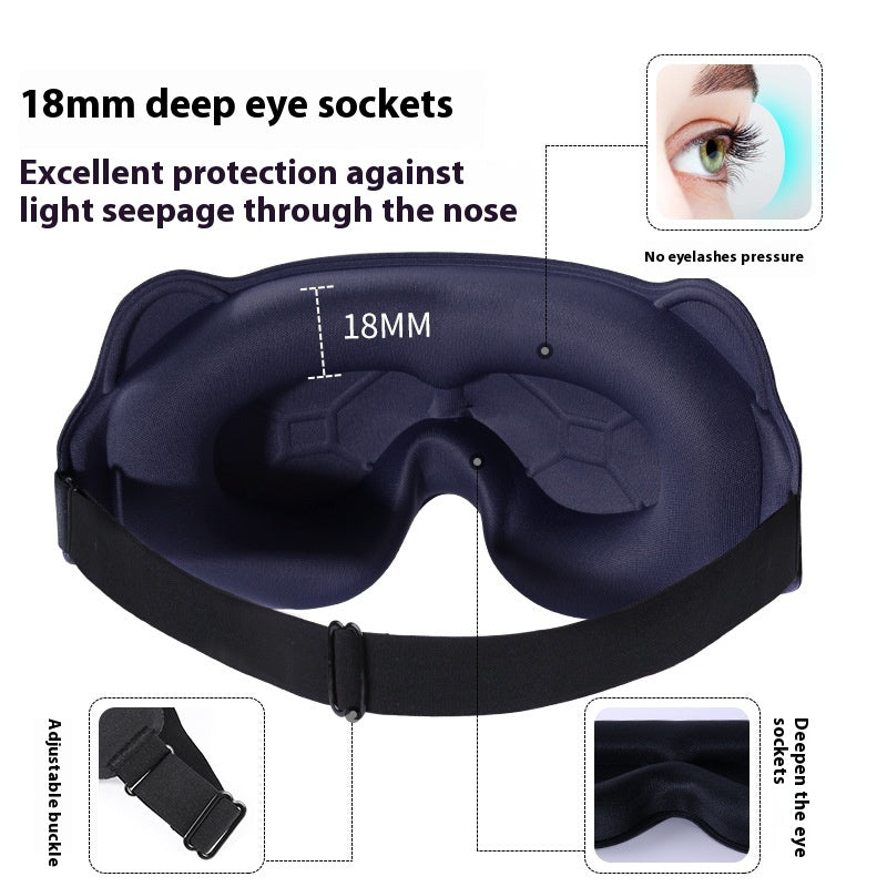 3D Eye Mask Stereo Shading Rebound Memory Foam